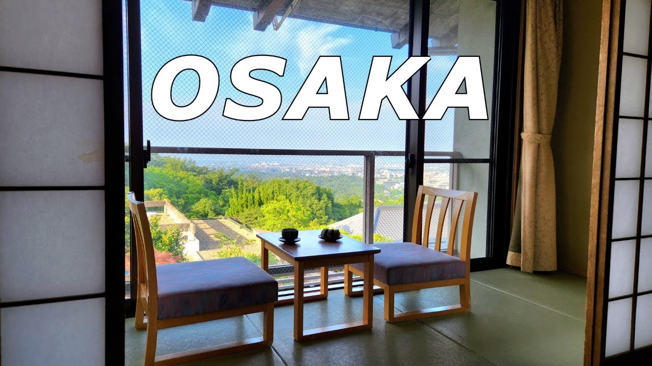 Osaka-Nara Amazing city view 'Mikasa Ryokan' |Outdoor hot spring| Japanese Home Meal | Solo Travel