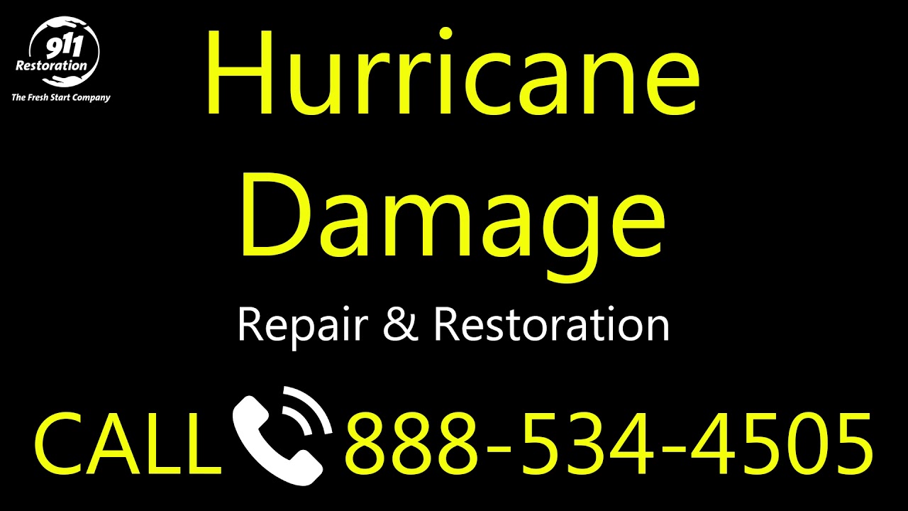 Hurricane Damage Repair Restoration Pensacola, FL 888-534-4505