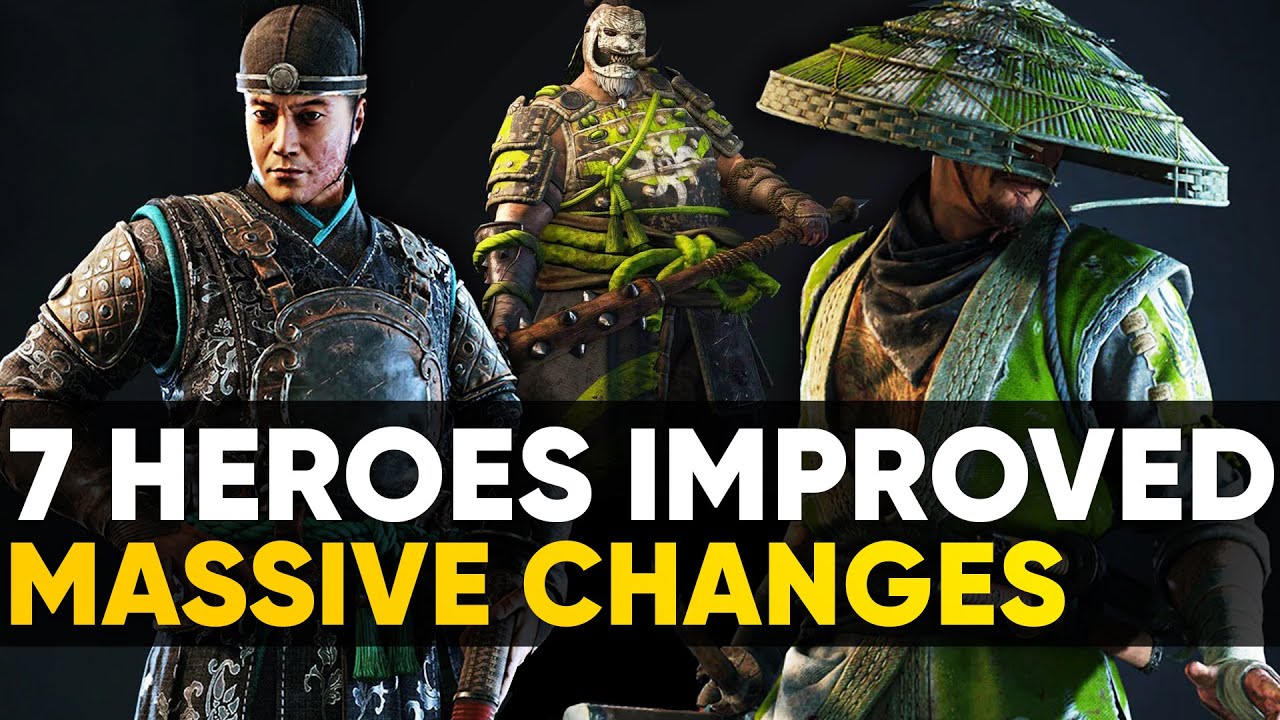 For Honor: MASSIVE Testing Grounds Changes: 7 heroes reworked / ARAMUSHA, ZHANHU, SHUGOKI, HITO, JJ