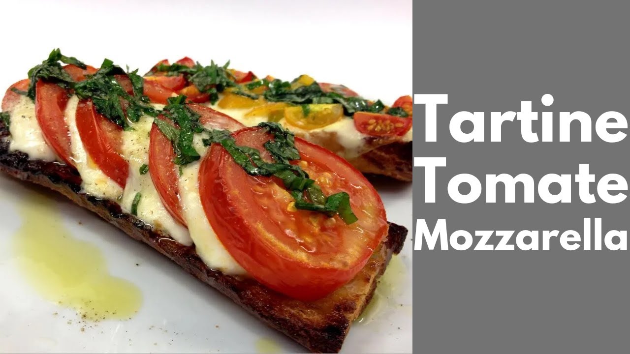TARTINE TOMATES MOZZARELLA (Tous en cuisine avec Seb)