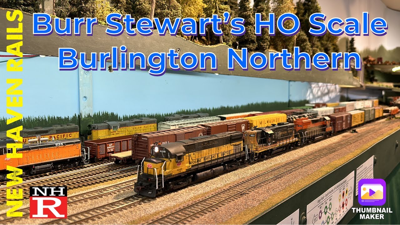 HO Scale Burlington Northern Railroad Layout