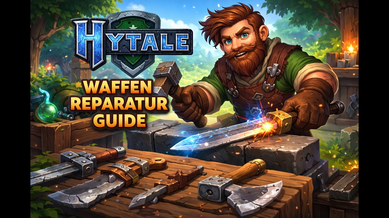 Hytale Reparatur-Set Guide 🔧 | So bekommst du Leinen, Eisenbarren & Leder