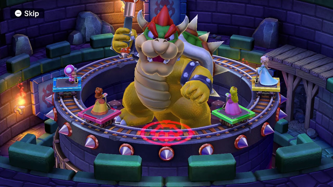 Mario Party 10 Bowser Party #266 Toadette, Daisy, Peach, Rosalina Chaos Castle Master Difficulty