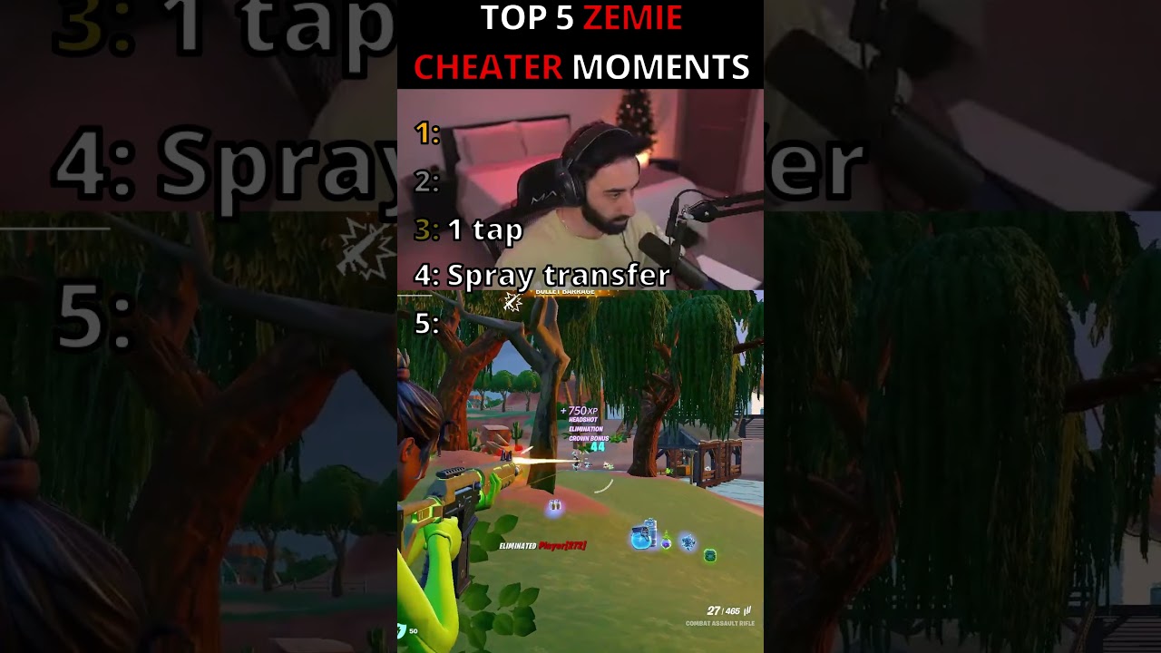 ZEMIE TOP 5 CHEATER MOMENTS👀