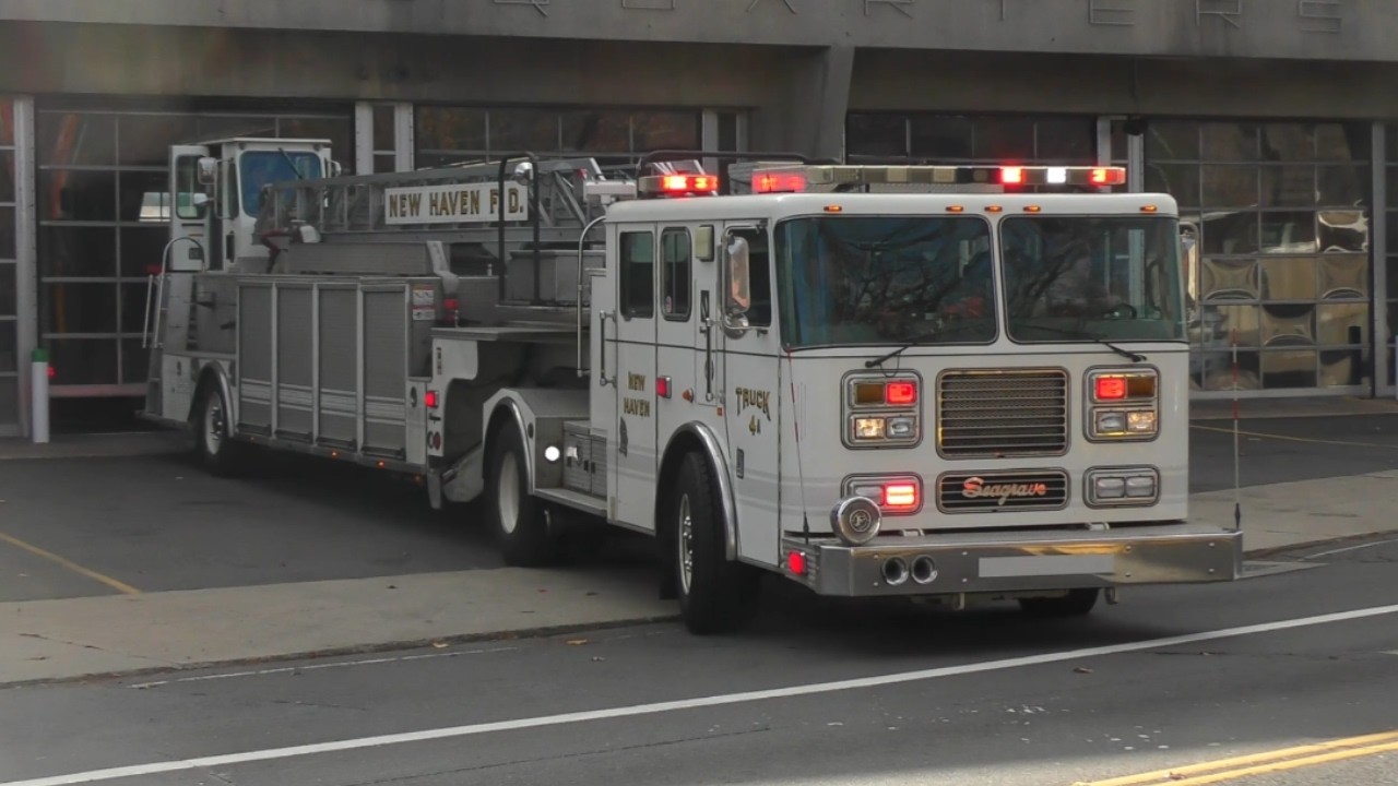 New Haven FD Spare Truck 1 Responds to a lockout.