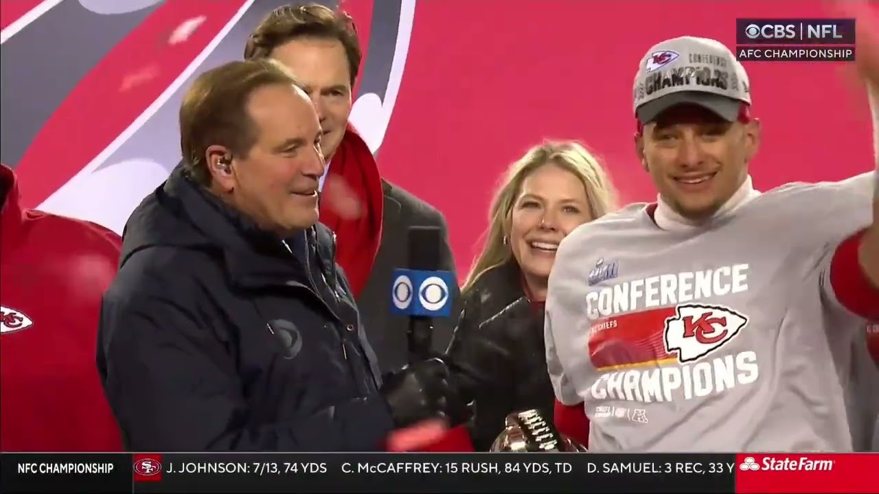 NFL on CBS StateFarm Post Game Show 2023 AFC Championship CIN@KC