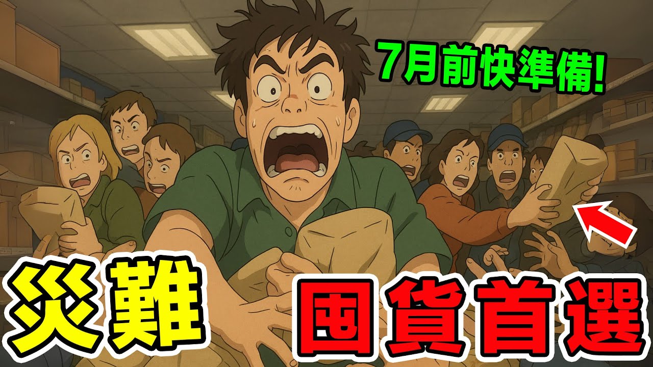7月大災難時10件最先被搶光的物品，你可能從沒想過囤，第一件不是食物和水！#防災準備 #末日準備#災難儲備#搶購物資#防災用品