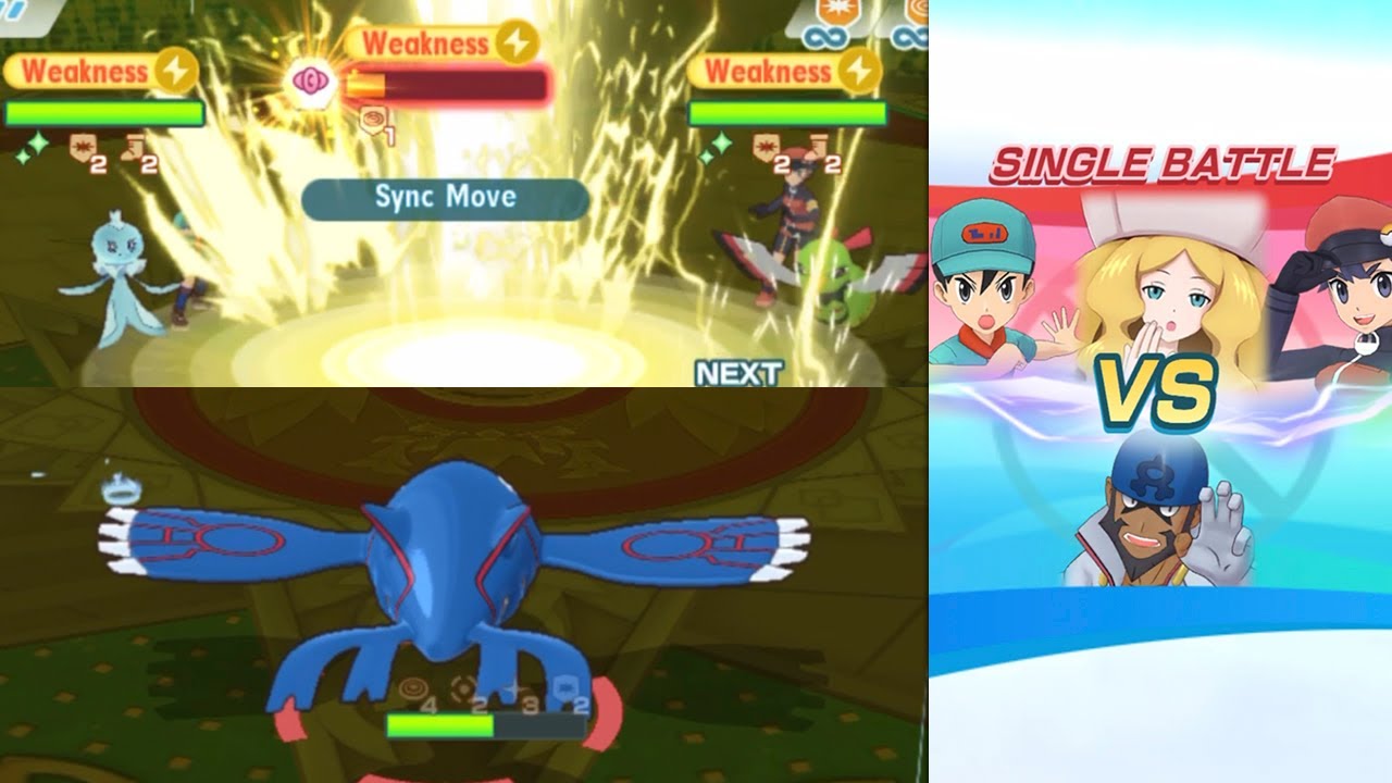 6*EX 3/5 Archie & Kyogre Solo vs. 1500p Electric-weak Caitlin | Pokémon Masters EX