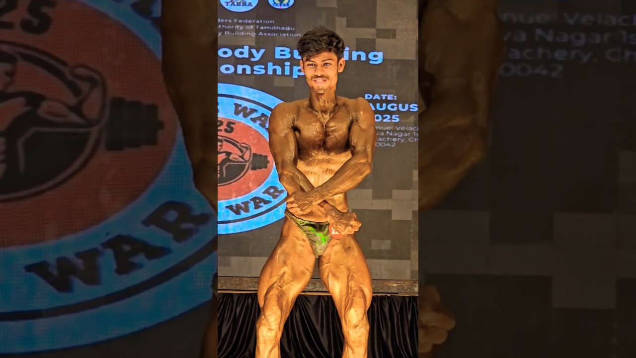 55kg Gold Medalist In Tamilnadu #shorts #bodybuilding #competition #fitness #primewar2025 #tabba