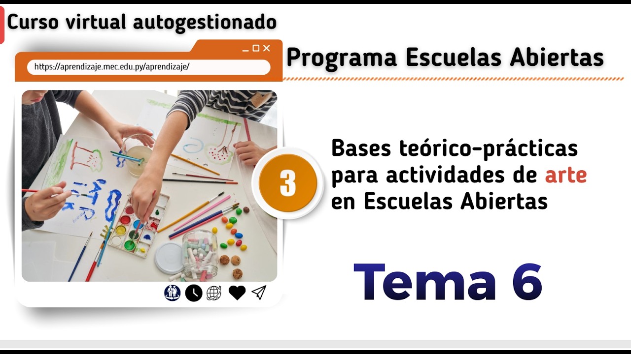 CURSO 3 Tema 6 Lenguaje Artistico  Programa Escuelas Abiertas