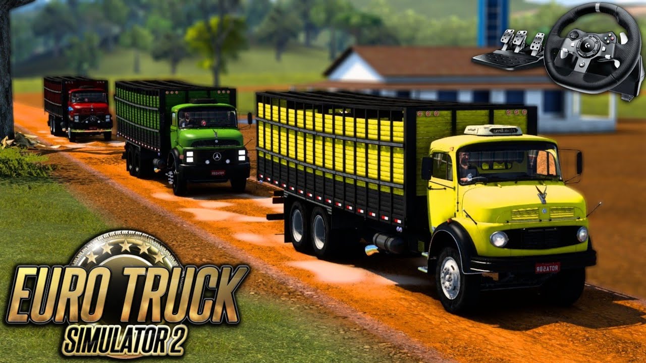 RD e O COMBOIO DE BOIADEIRO GIGANTE! ( SÓ BARBEIROS ) - EURO TRUCK SIMULATOR 2 + G920