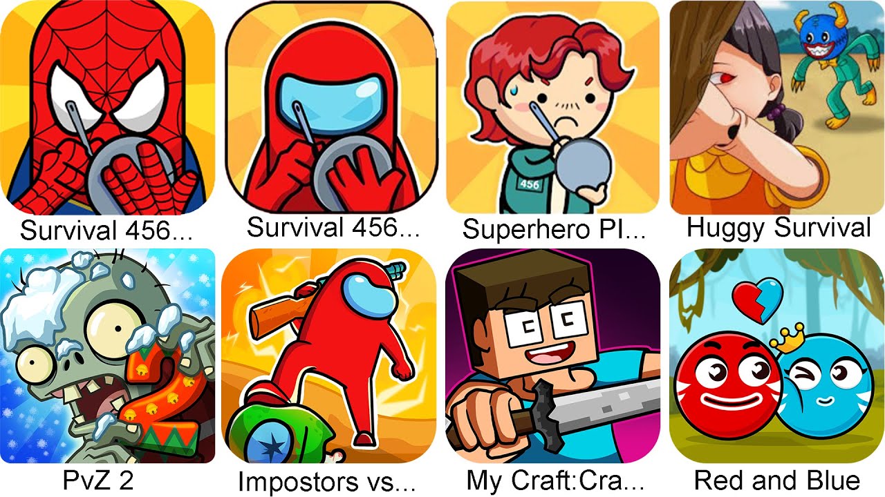 Survival 456 But it's (Super hero vs Imposter)