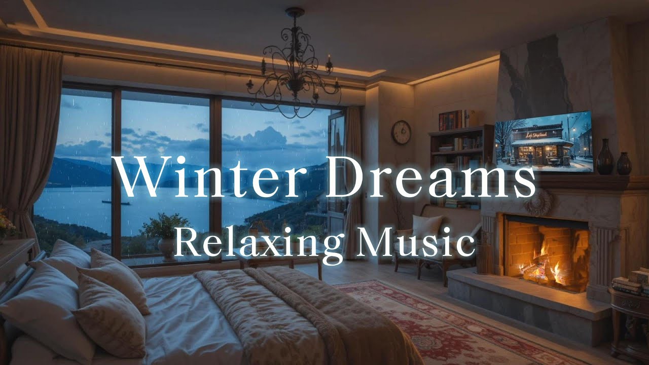 WINTER DREAMS - Rainy Winter Bedroom Ambience