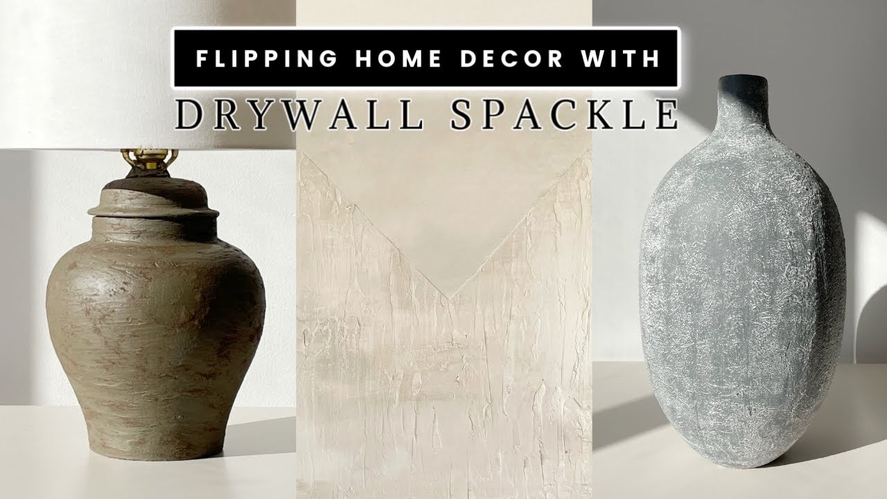 Flipping Home Decor with Drywall Spackle