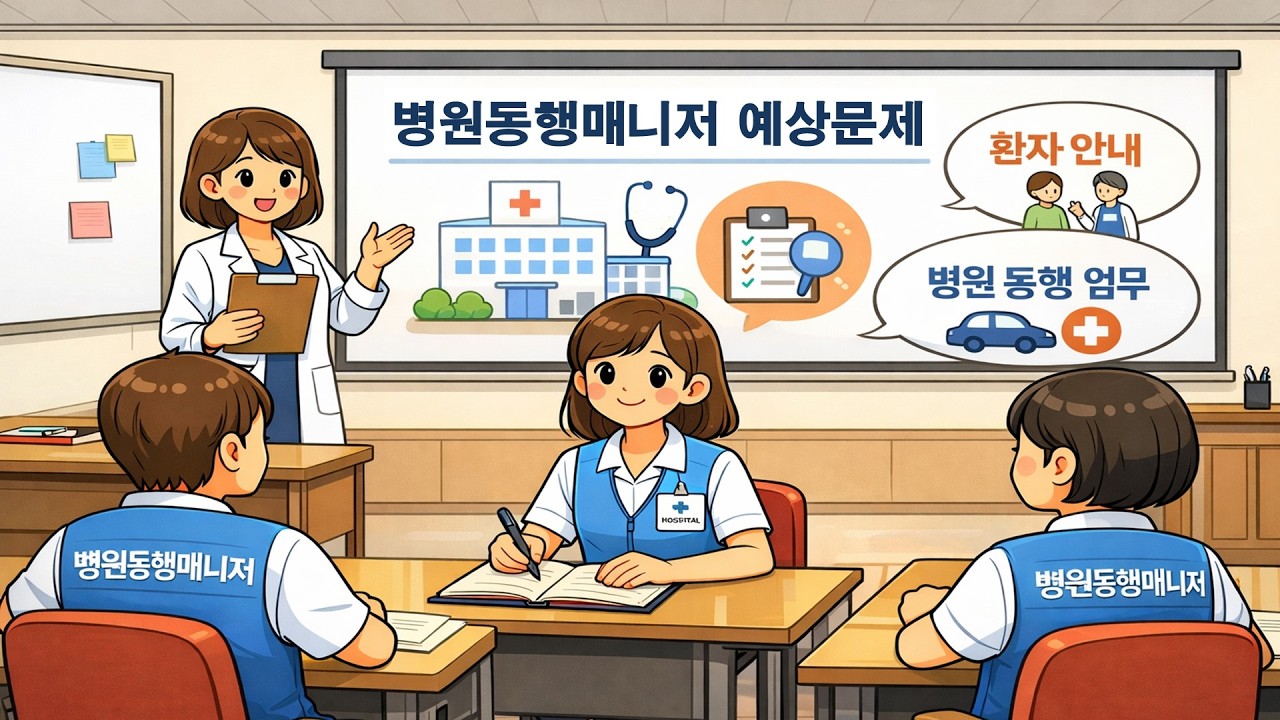 (58) [예상문제] 8-3 실무 사례와 시뮬레이션 - Q&A 및 자주묻는 질문 #병원동행매니저 #자격증