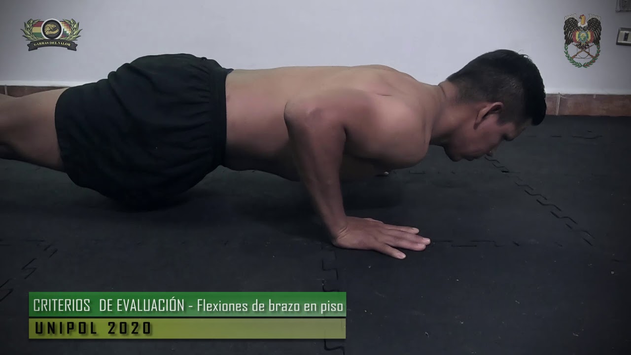 CRITERIOS DE EVALUACION FLEXIONES EN EL PISO, UNIPOL 2020