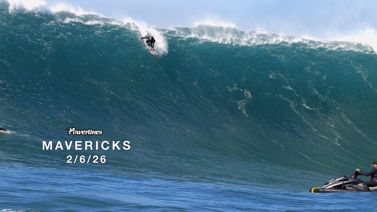 MAVERICKS Session 🏄&zwj;♂️👉 2/6/26  &bull; Finally some XL swell to #surf #mavericks #powerlinesproductions