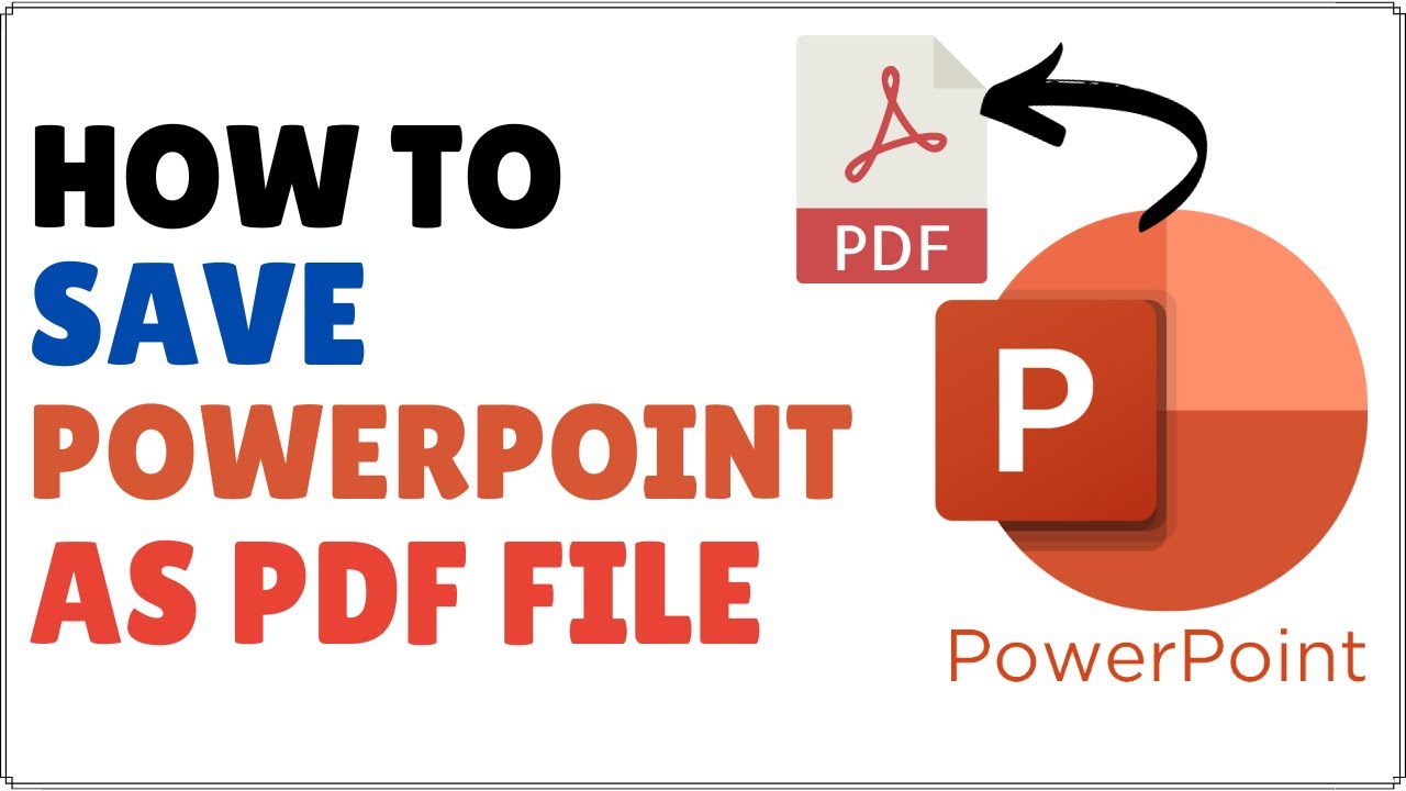Как сохранить PowerPoint в формате PDF