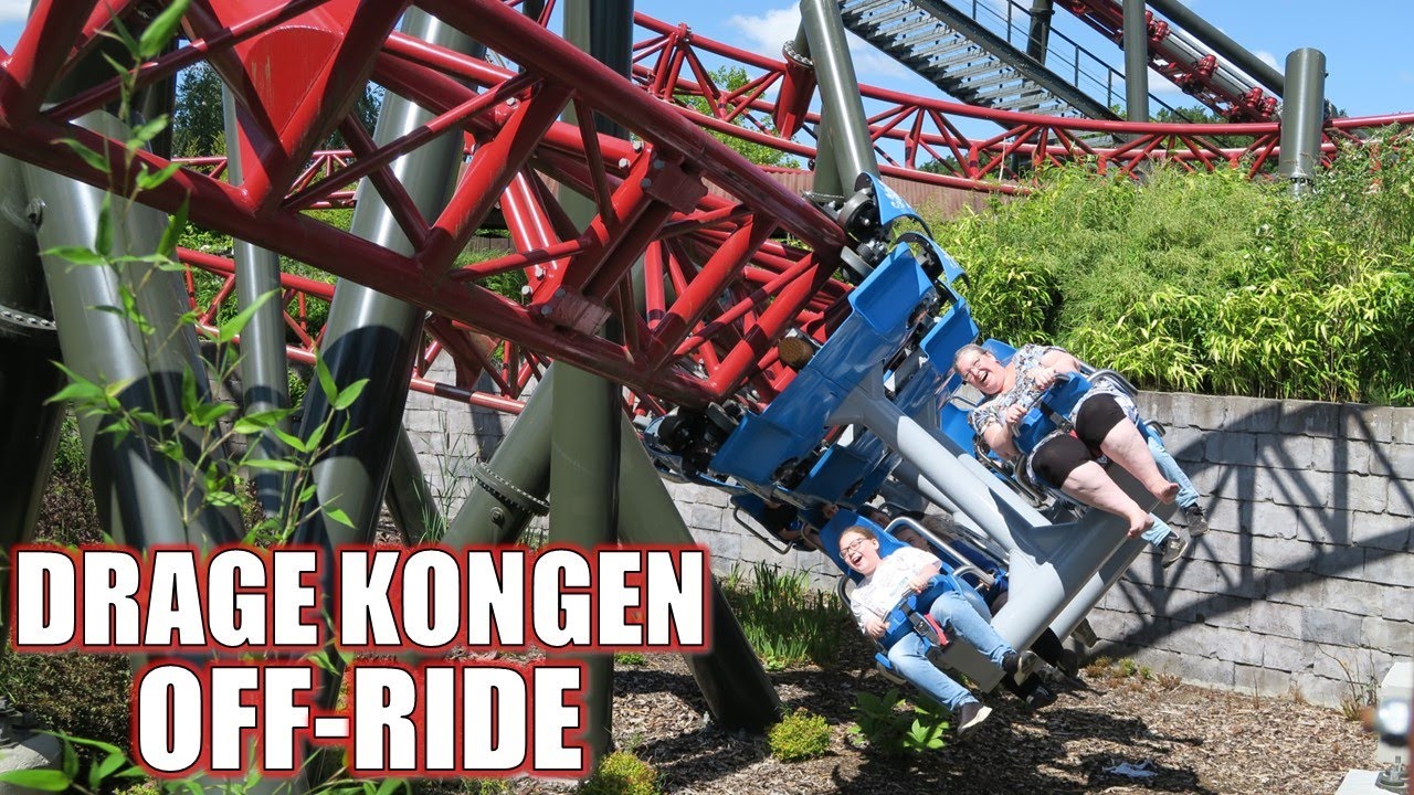 DrageKongen Off-Ride Footage, Djurs Sommerland Intamin Inverted Coaster | Non-Copyright