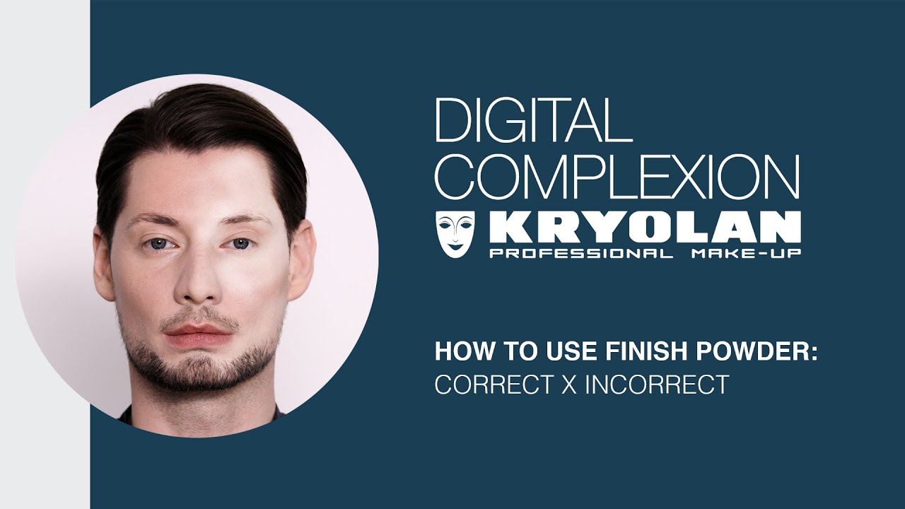 How To Apply Digital Complexion Finish Powder | Kryolan Step-by-step Guide