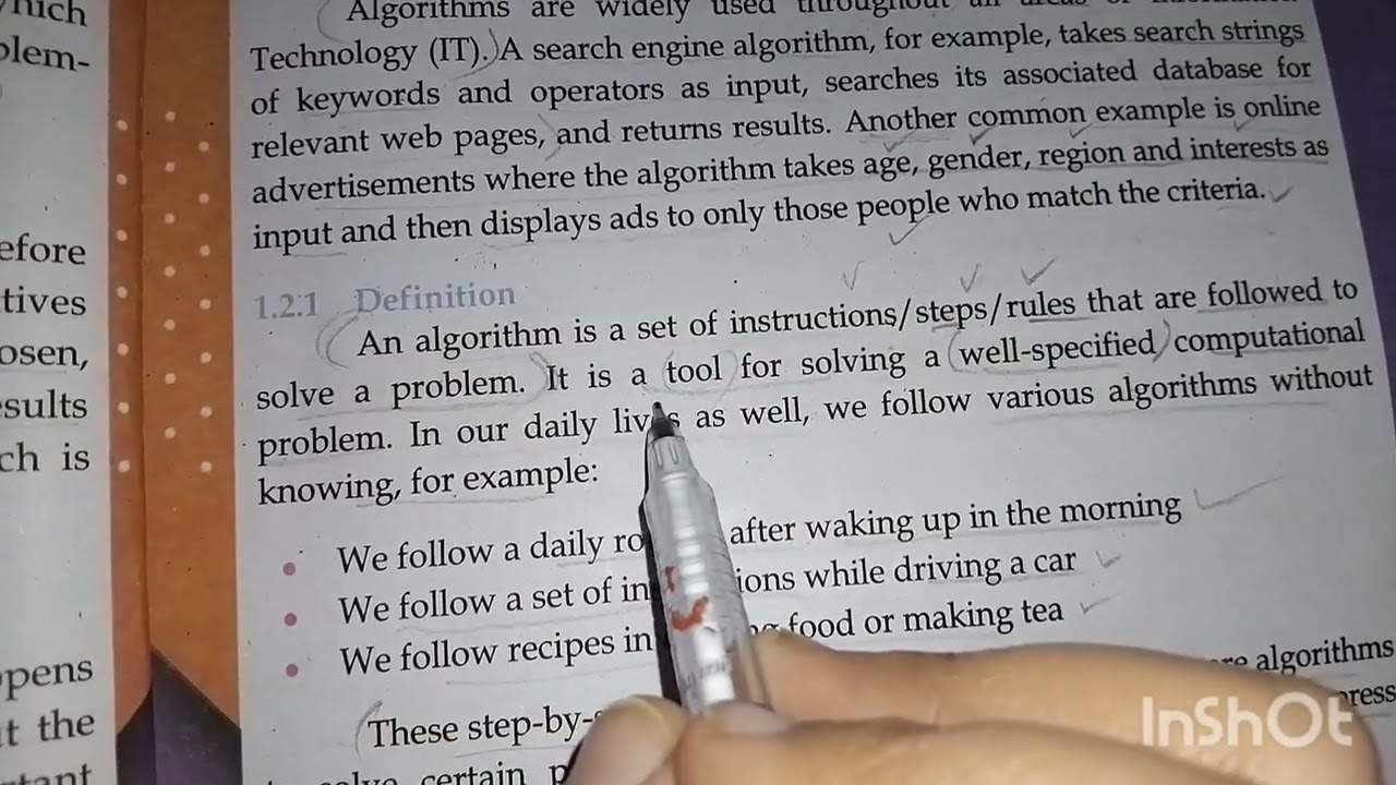 Computer Science Class 10 | chapter 1| problem solving & algorithm designing | part 1 #sindhtextbook
