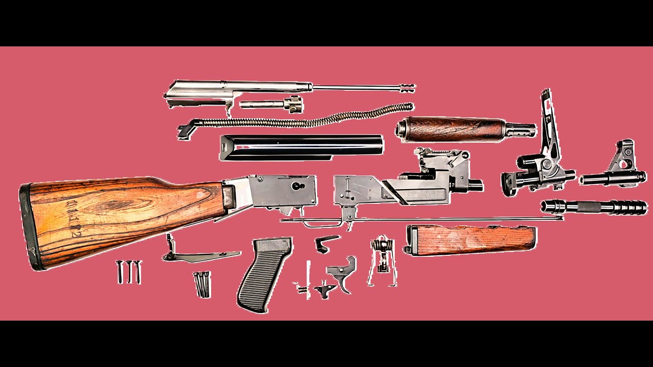 Распаковка фрезерованной ствольной коробки Zastava AK (M70) с комплектом деталей 7,62x39. @Atlant...