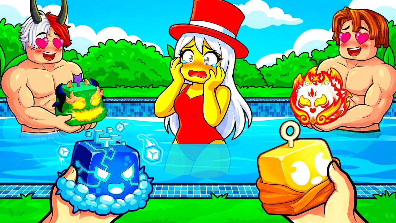Indra Chan épousera celui qui fera le meilleur fruit dans BLOX FRUITS 🍍🍉