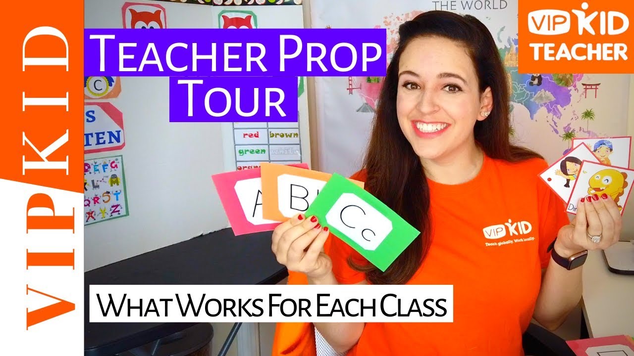 VIPKID TEACHER PROP TOUR (what works best in each class)