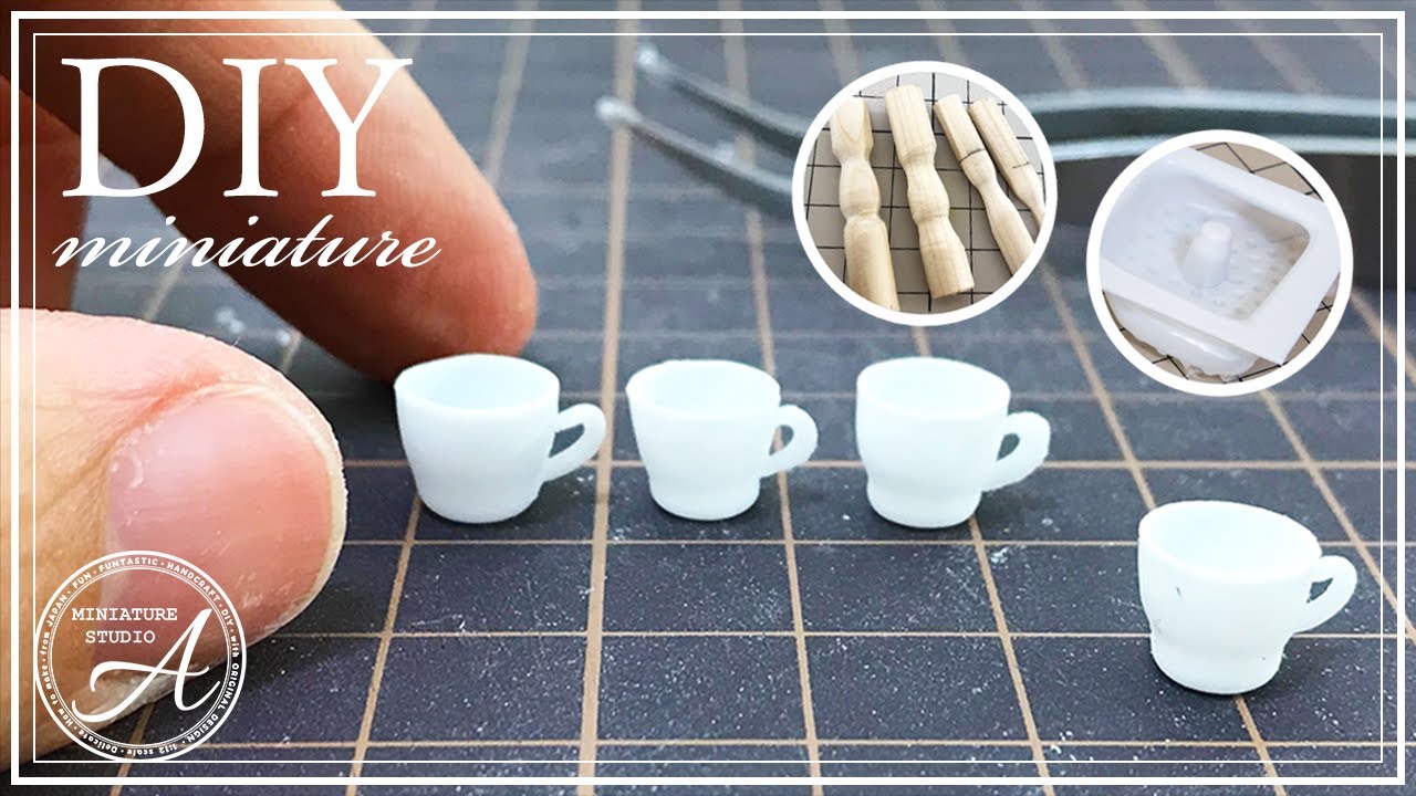 【ミニチュアフード/ドールハウス】作り方 UVレジン フェイクフード/スイーツ　ラテアート　原型作り～成形　DIY miniature“Latte art