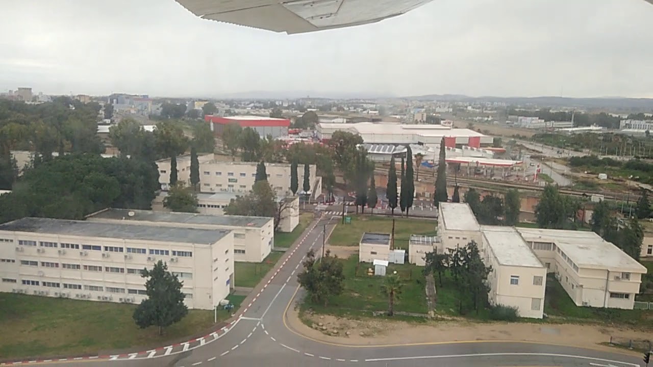 Landing and take off Haifa airport, runway 16