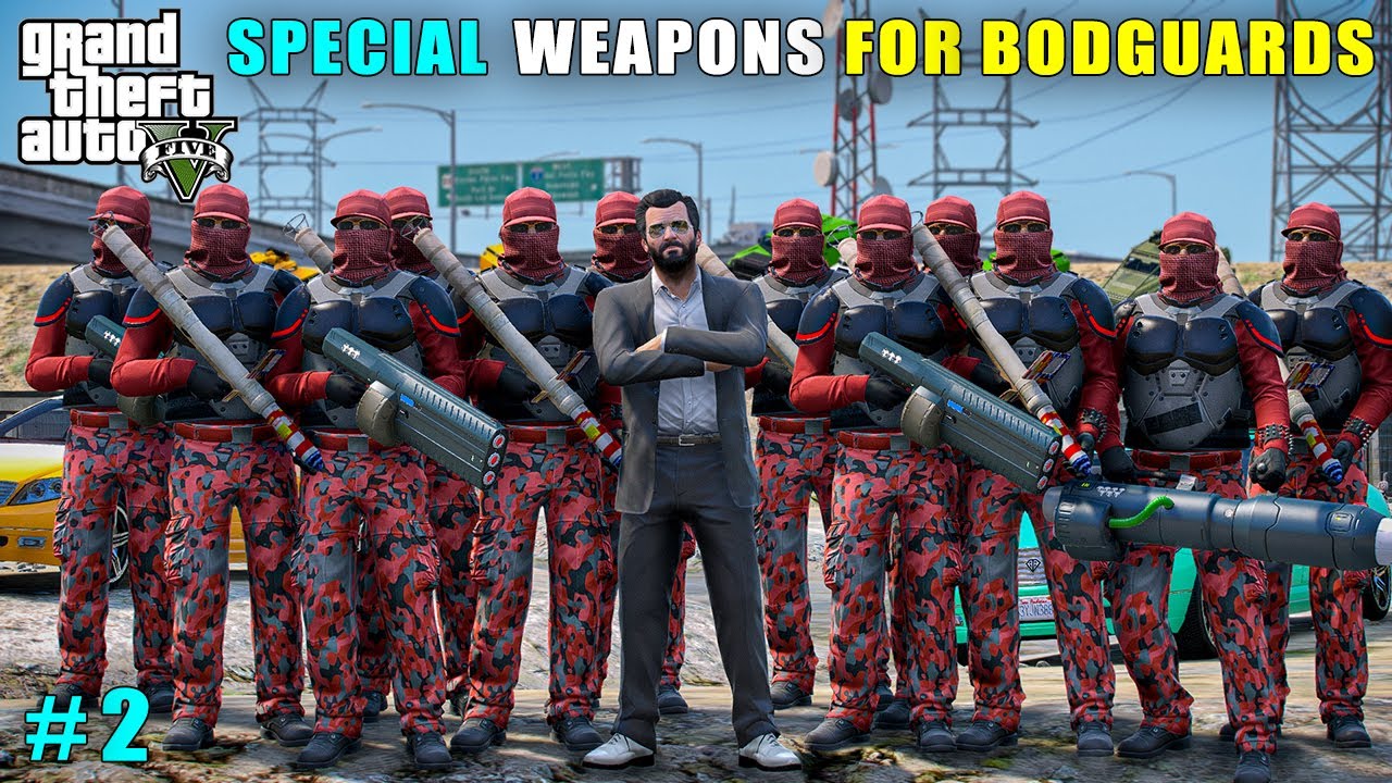 Michael Gifts Special Weapons To Bodyguards | Gta V Gameplay