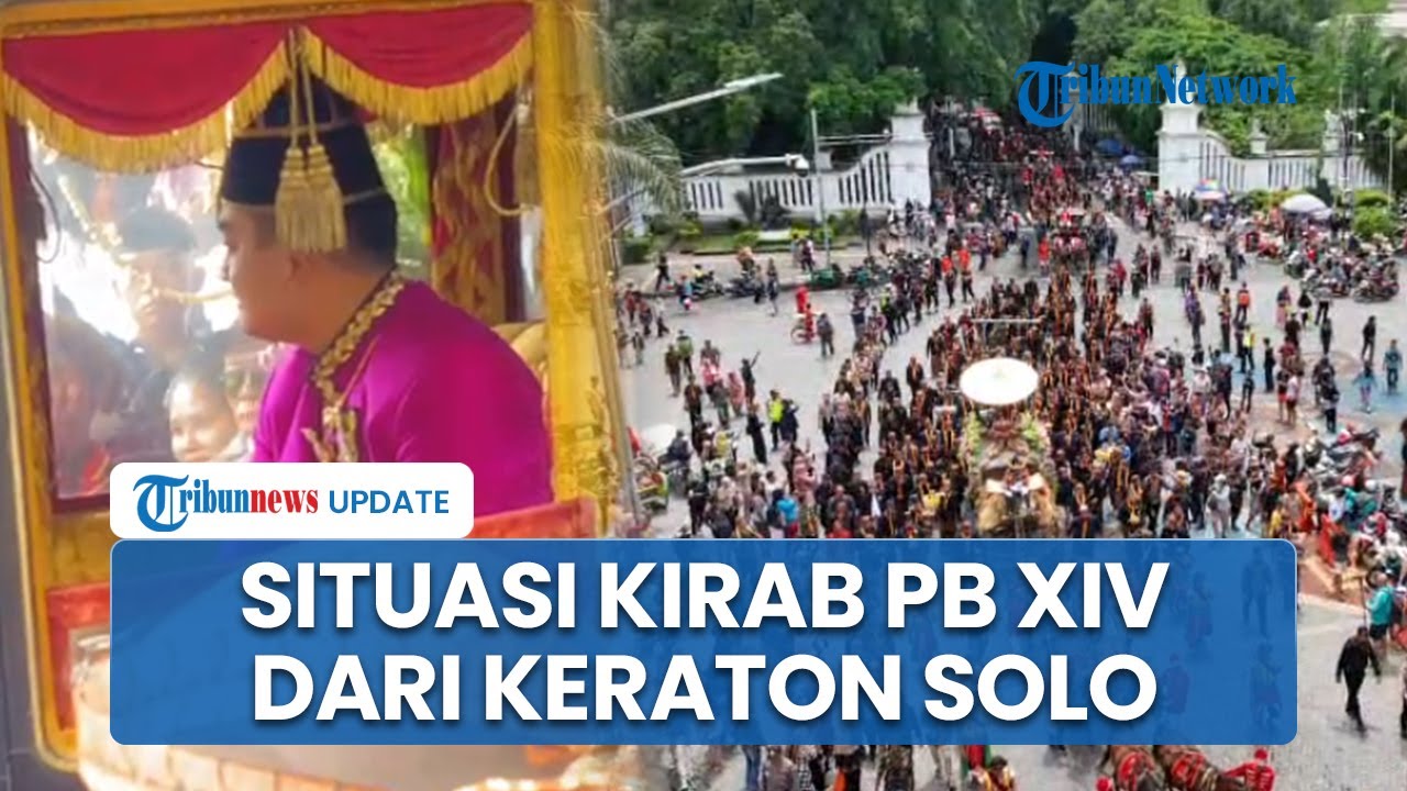 Pantauan Udara Keberangkatan Kirab Jumenengan PB XIV, Diiringi Marching Band dan Prajurit Keraton