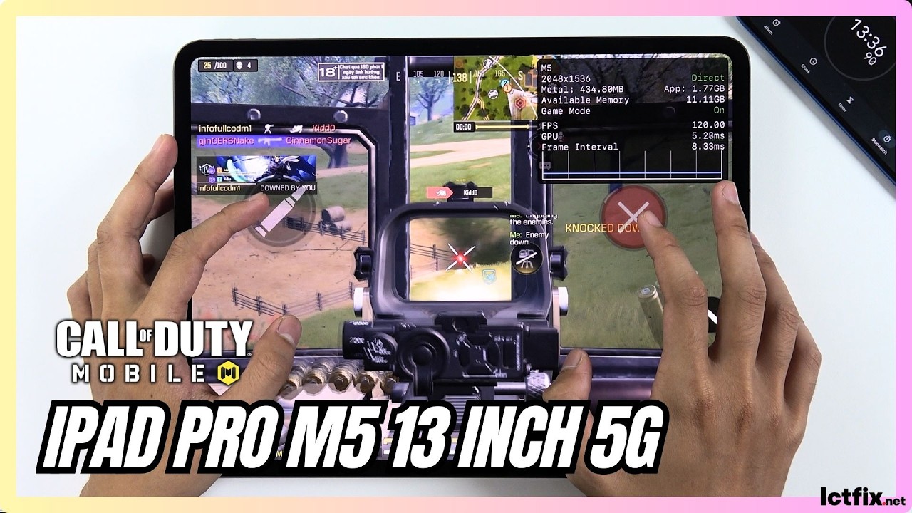 iPad Pro M5 13 inch Call of Duty Mobile CODM Gaming Test | Apple M5, 120Hz Display