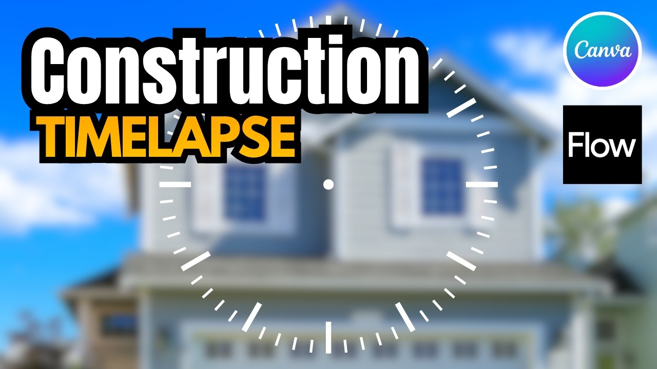 The Easiest Way to Create AI Timelapse video for Construction using canva and google flow
