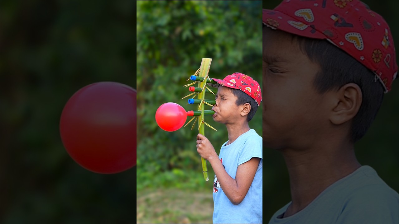Innovative Bamboo Toys with Colourful Balloons 