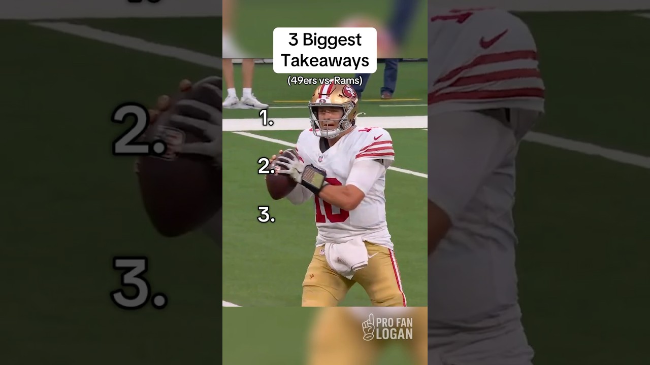 3 Biggest Takeaways: 49ers vs. Rams | NFL Week 5 (TNF) #nfl #49ers #rams