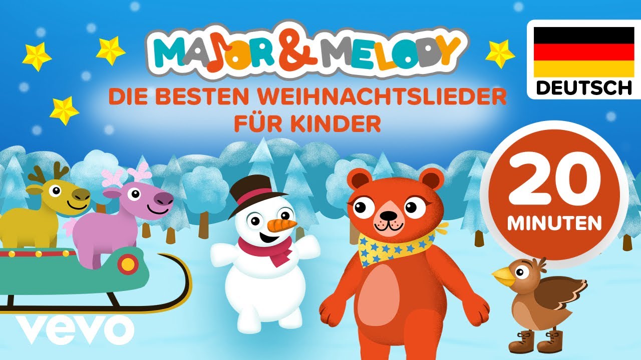 Major & Melody - Die besten Weihnachtslieder für Kinder (20 min - Hochwertige Produktion - Deutsch)
