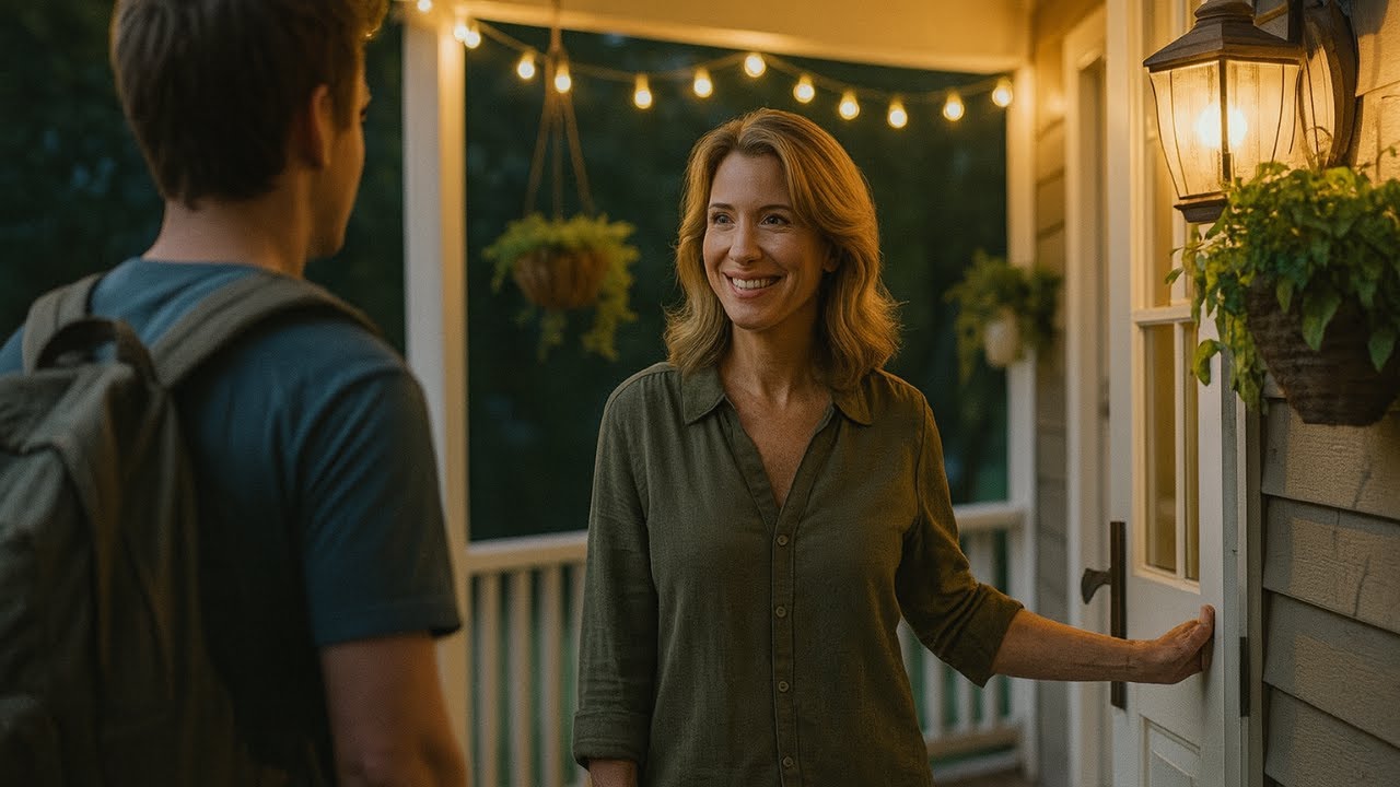 She Asked Me to Fix the Porch Light — Then Said, “You’re the Only One Who Looks at Me Like That
