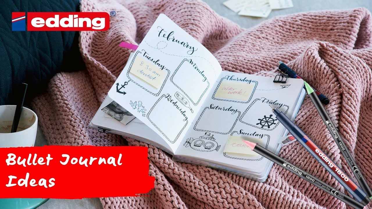 Maak je persoonlijke bullet-dagboek met edding