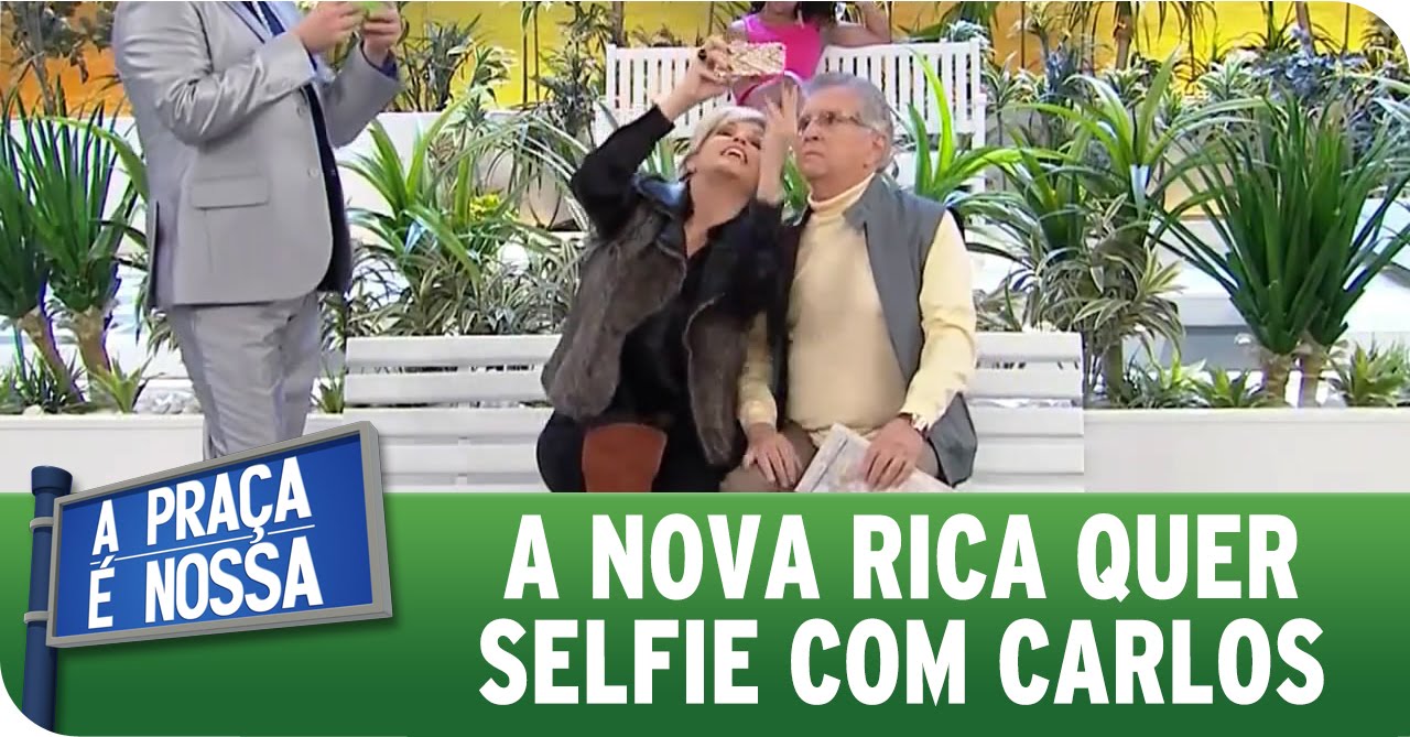A Pra&ccedil;a &Eacute; Nossa (02/07/15) - Nova Rica quer selfie com Carlos Alberto