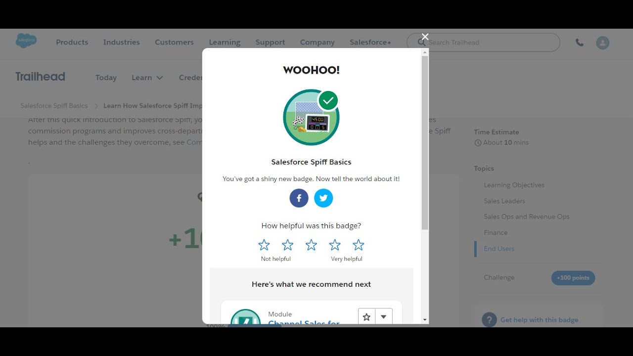 Salesforce Spiff Basics || Trailhead Salesforce #2024