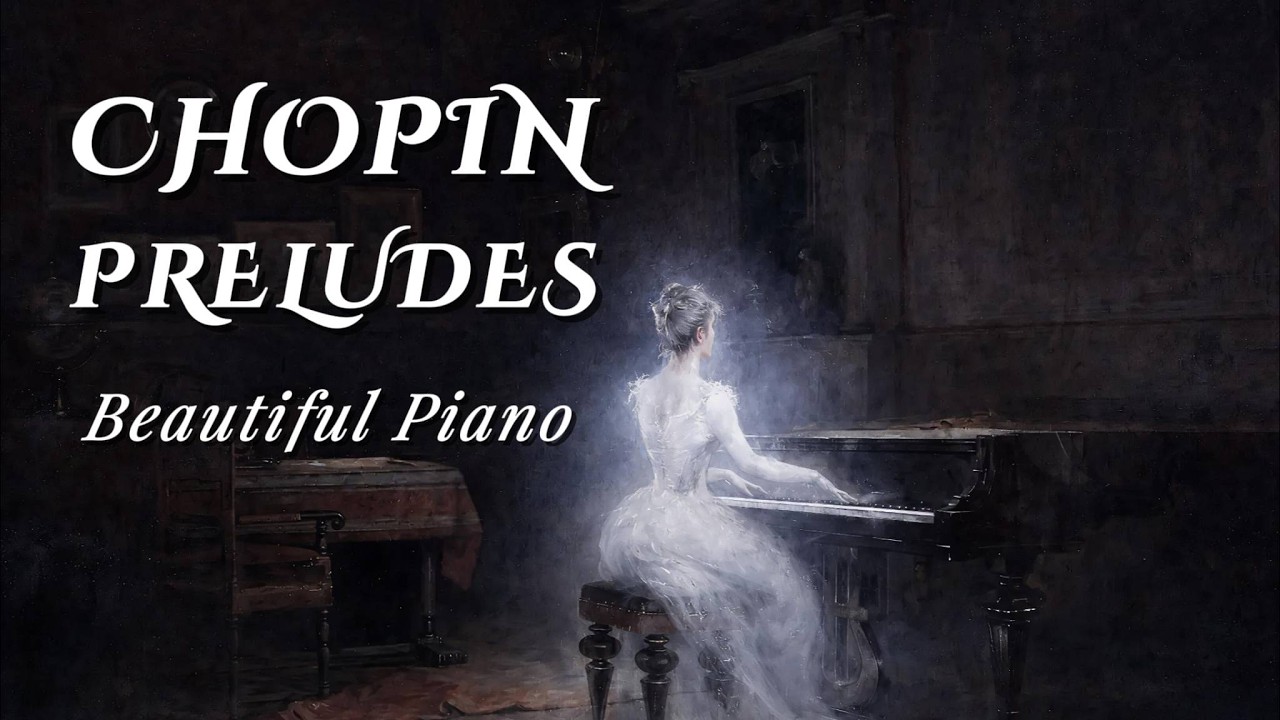 Прелюдии Шопена Op.28 — Красивая фортепианная музыка для учебы и расслабления (1 час)