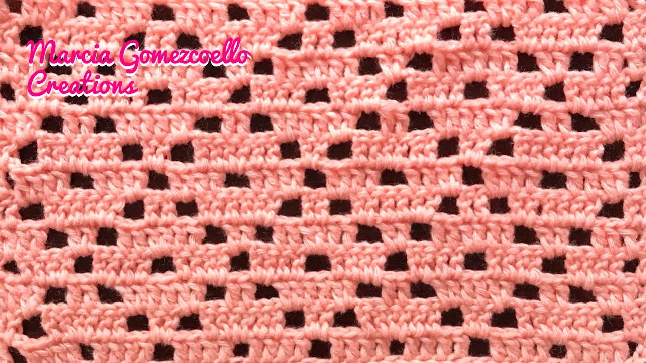 TEJIDOS A GANCHILLO: Rombos sin Fin (Mantas)/ HOW TO CROCHET: Stitches for Blanckets