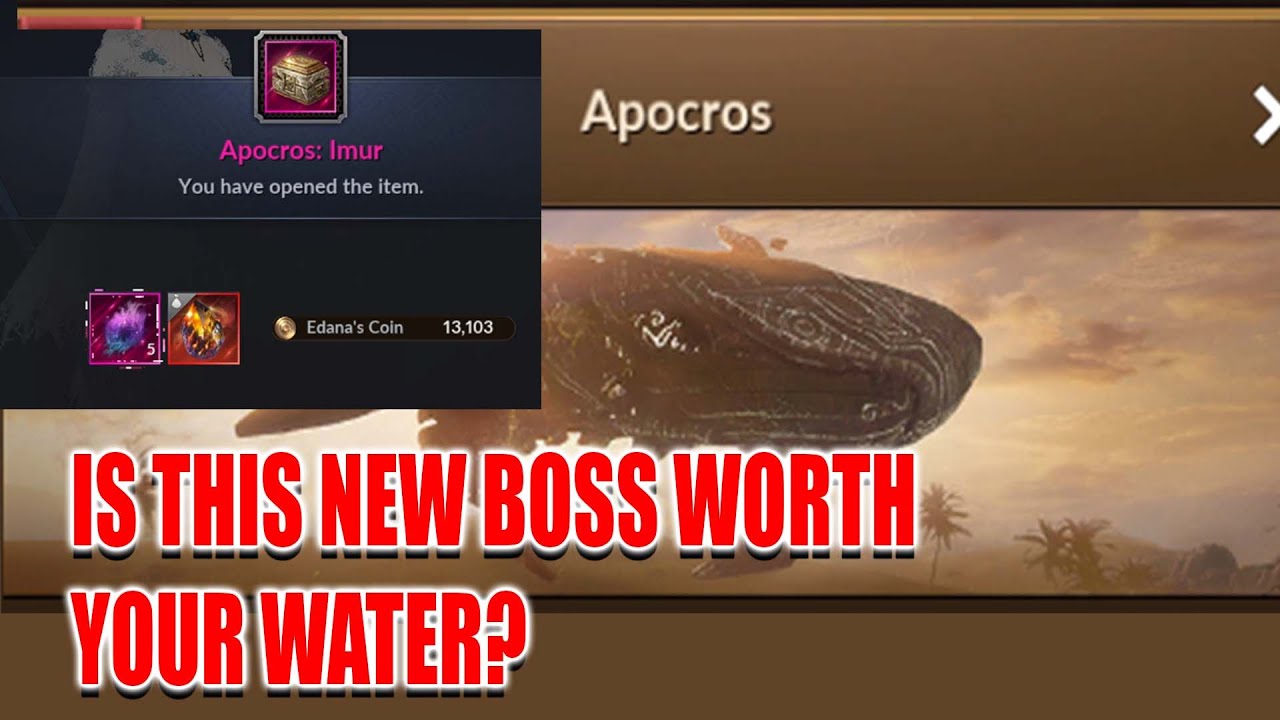 BLACK DESERT MOBILE | NEW GREAT DESERT BOSS | APOCROS