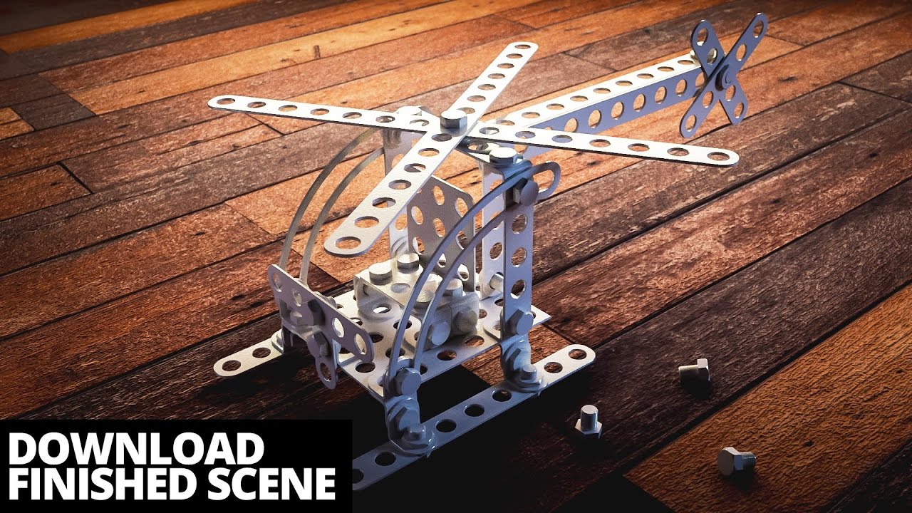 Modeling a toy helicopter in Blender