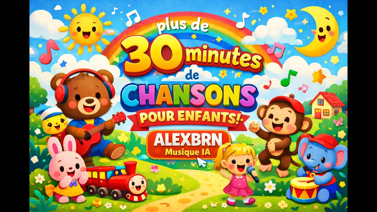 Plus de 30 minutes de chansons pour enfants 🎶