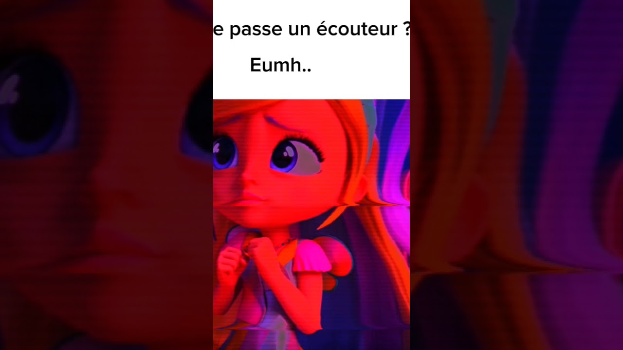 c'est écrit « Tu me passe un écouteur ?»