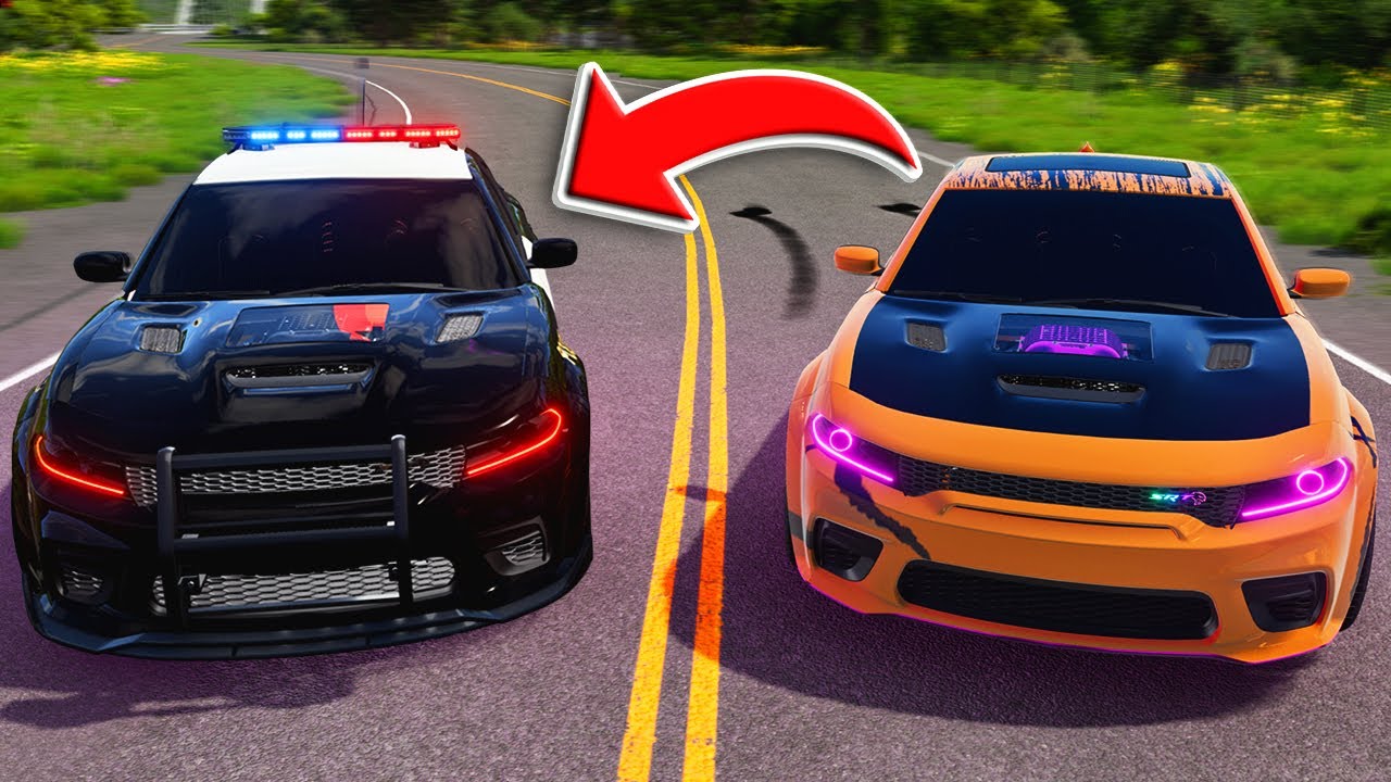 Every time I Crash I Drive a NEW Hellcat Charger in BeamNG Drive