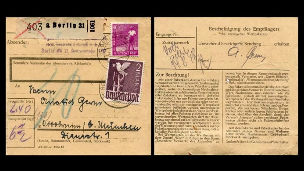 Klemens Nicklaus: Paketpost in West-Berlin zur Zeit der Währungsreform - BDPh