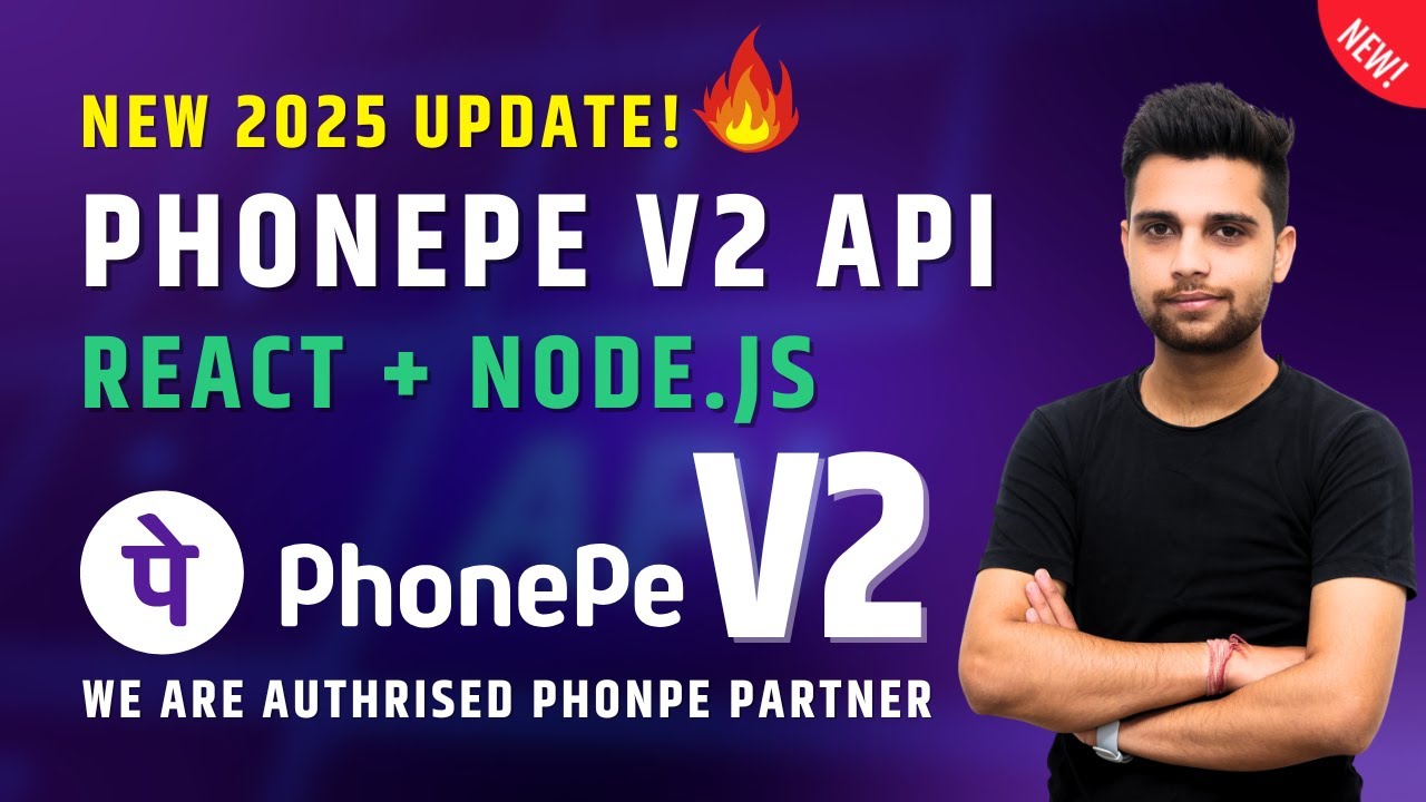 🚀 PhonePe V2 API Integration (2025) | React & Node.js Tutorial 🔥